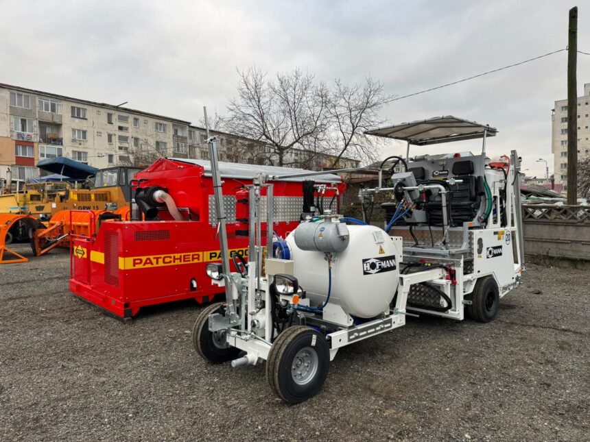 Echipamente pentru întreținerea drumurilor din județul Maramureș achiziționate cu fonduri europene.