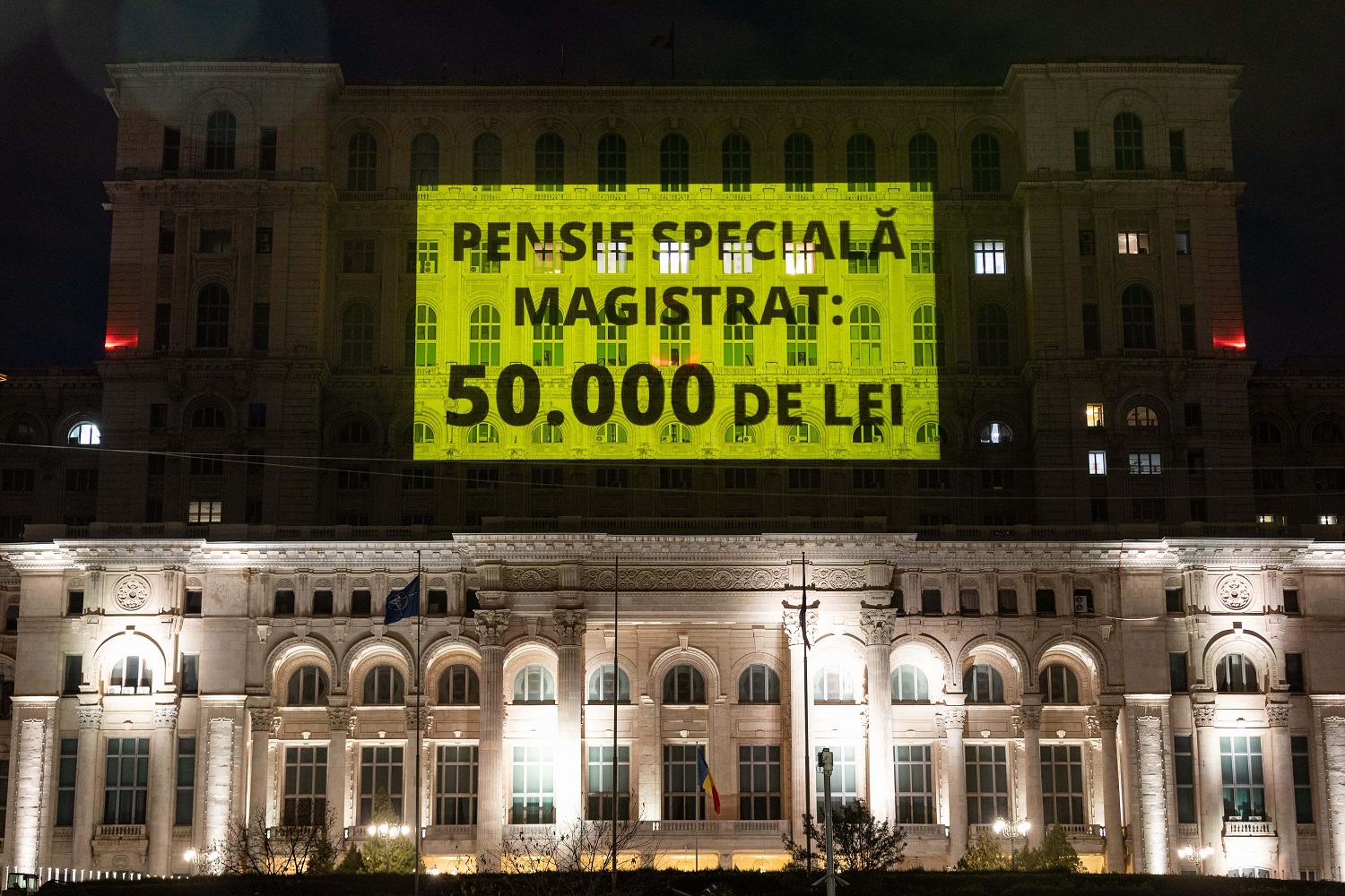 Protes legat de pensiile speciale ale magistraților, în București.