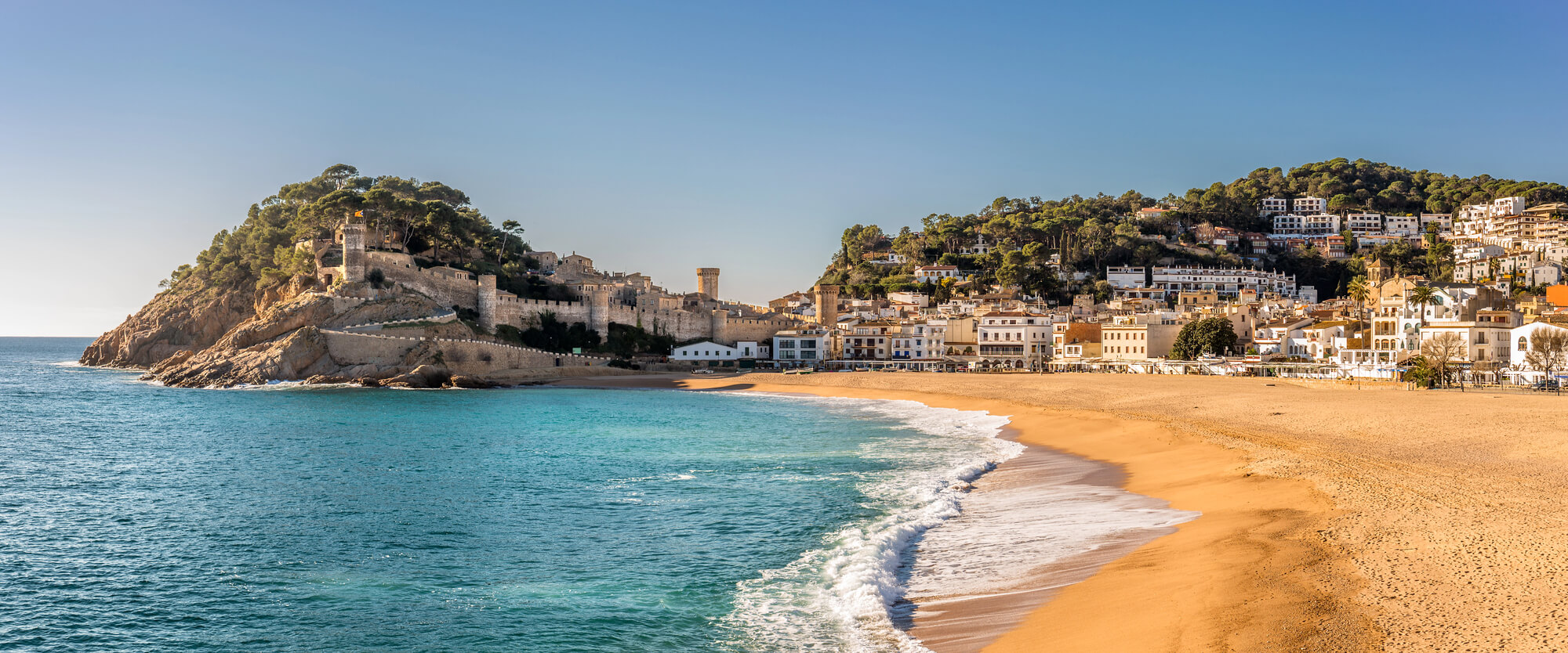 plajă Costa Brava Spania în stațiunea Tossa de Mar