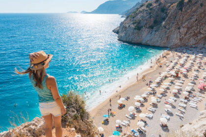 plaja Kaputas Kas Antalya Turcia vedere panoramica litoral