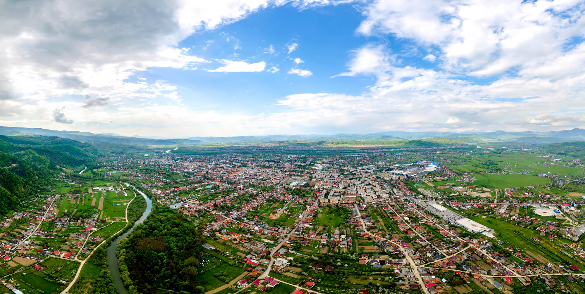Imagine panoramică din Sighetu Marmației la aniversarea a 700 de ani de atestare documentară
