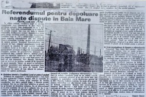 articol informatia zilei maramures referendum depoluare baia mare septembrie 2002