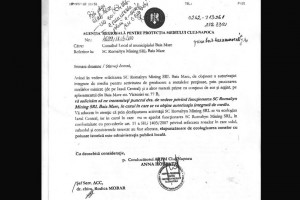 cererea Agentiei Regionale Pentru Protectia Mediului Cluj