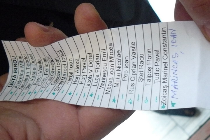 bilete cu numele candidatilor la conferinta pnl maramures