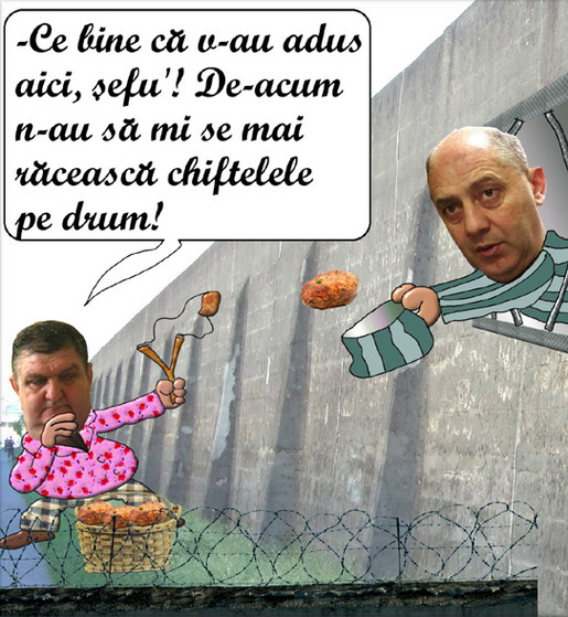 nelul hoban il alimenteaza cu chiftele pe cristian anghel, la puscaria baia mare