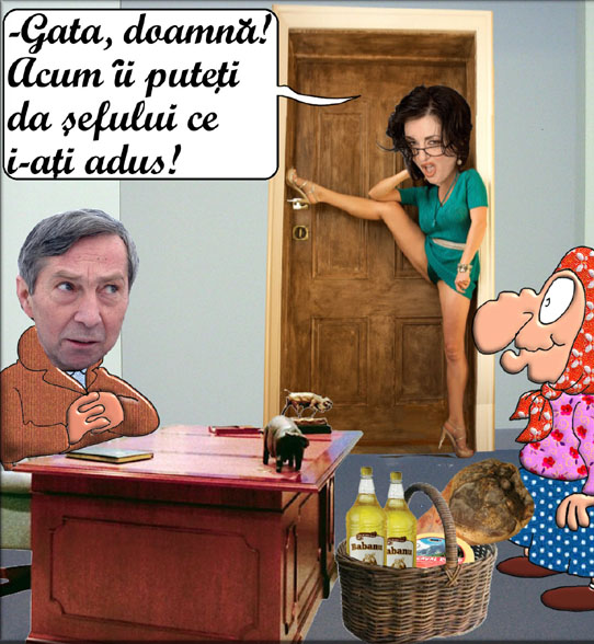 nea gigi fotonea, cu un ochi la faina, cu altul la slanina