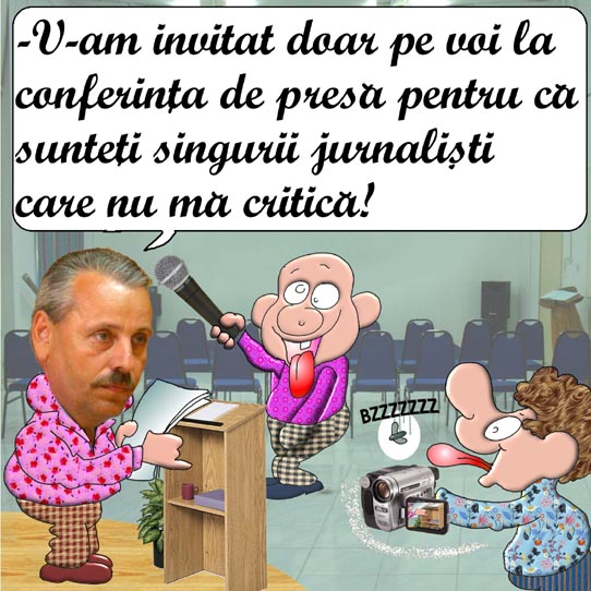 mircea man, dezlantuit, in fata ziaristilor obedienti