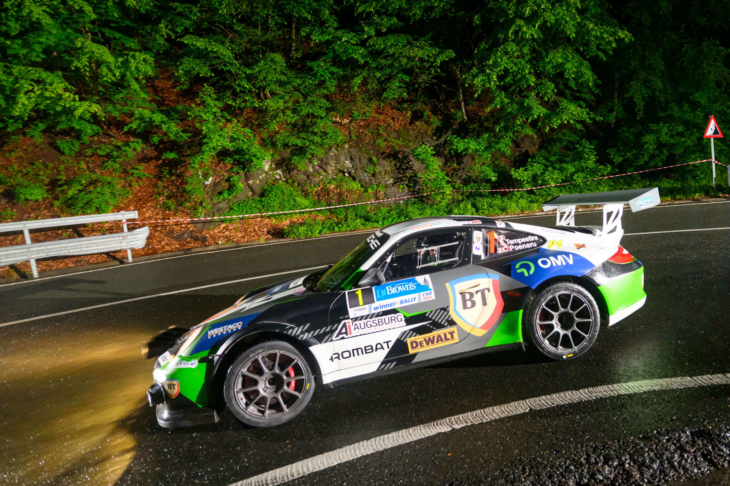 Mașina de concurs a lui Simone Tempestini în Raliul Maramureșului 2025