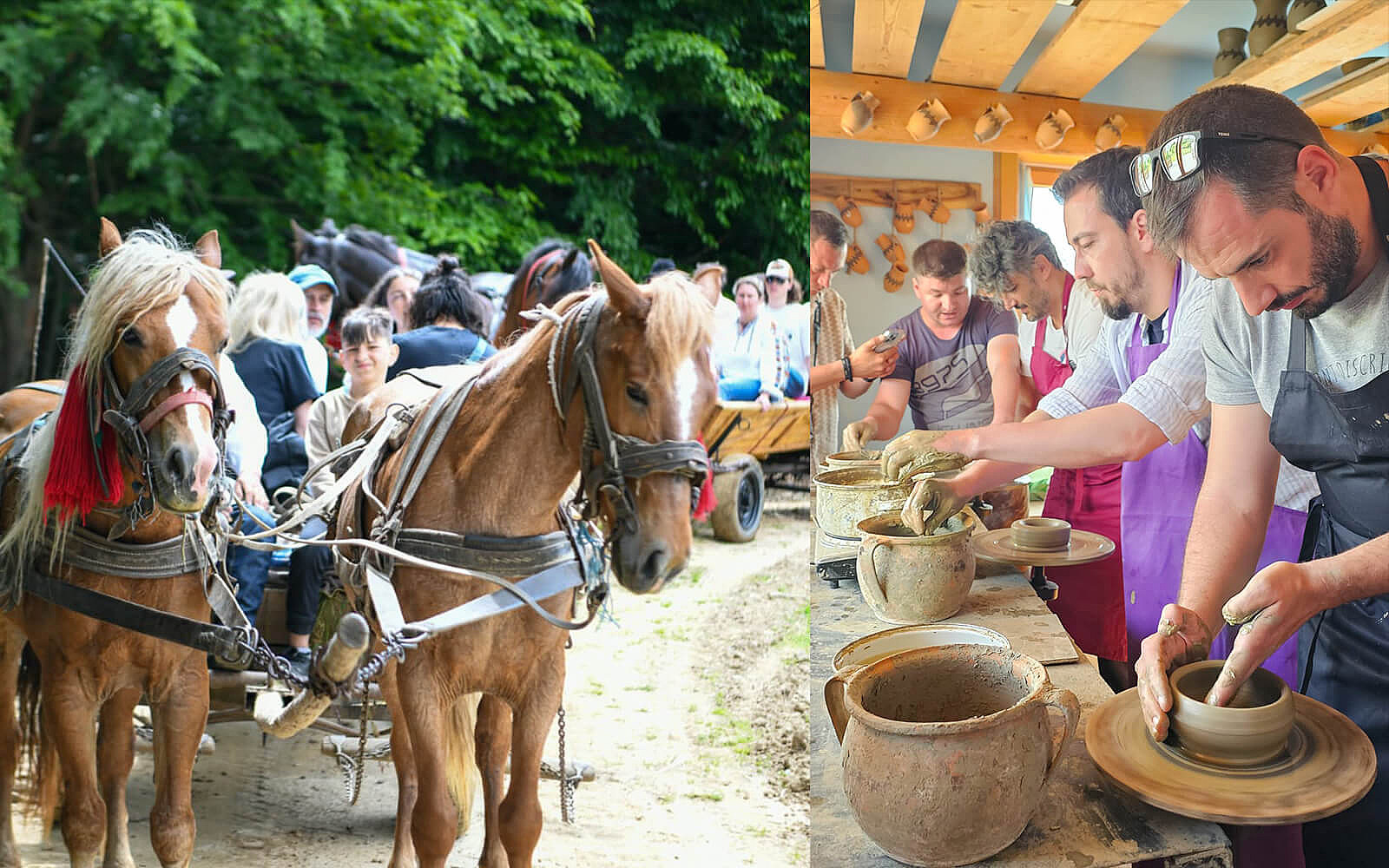 Jurnalistii si influencerii străini, veniți din Europa pentru a descoperi Maramureșul, s-au îndeletnicit cu arta olăritului.