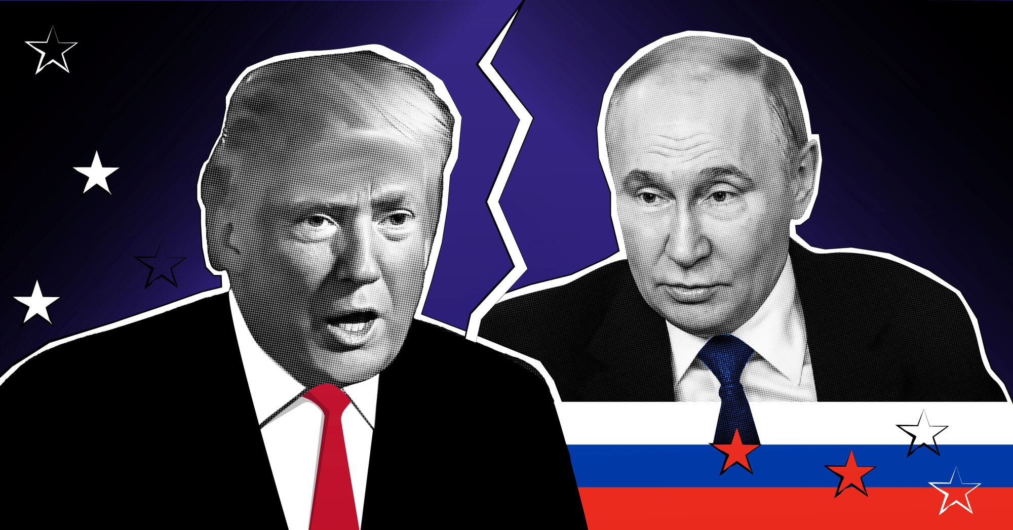 Președintele SUA, Donald Trump, negociază încheierea războiului Rusia-Ucraina, dar președintele rus, Vladimir Putin, se joacă de-a pacea.