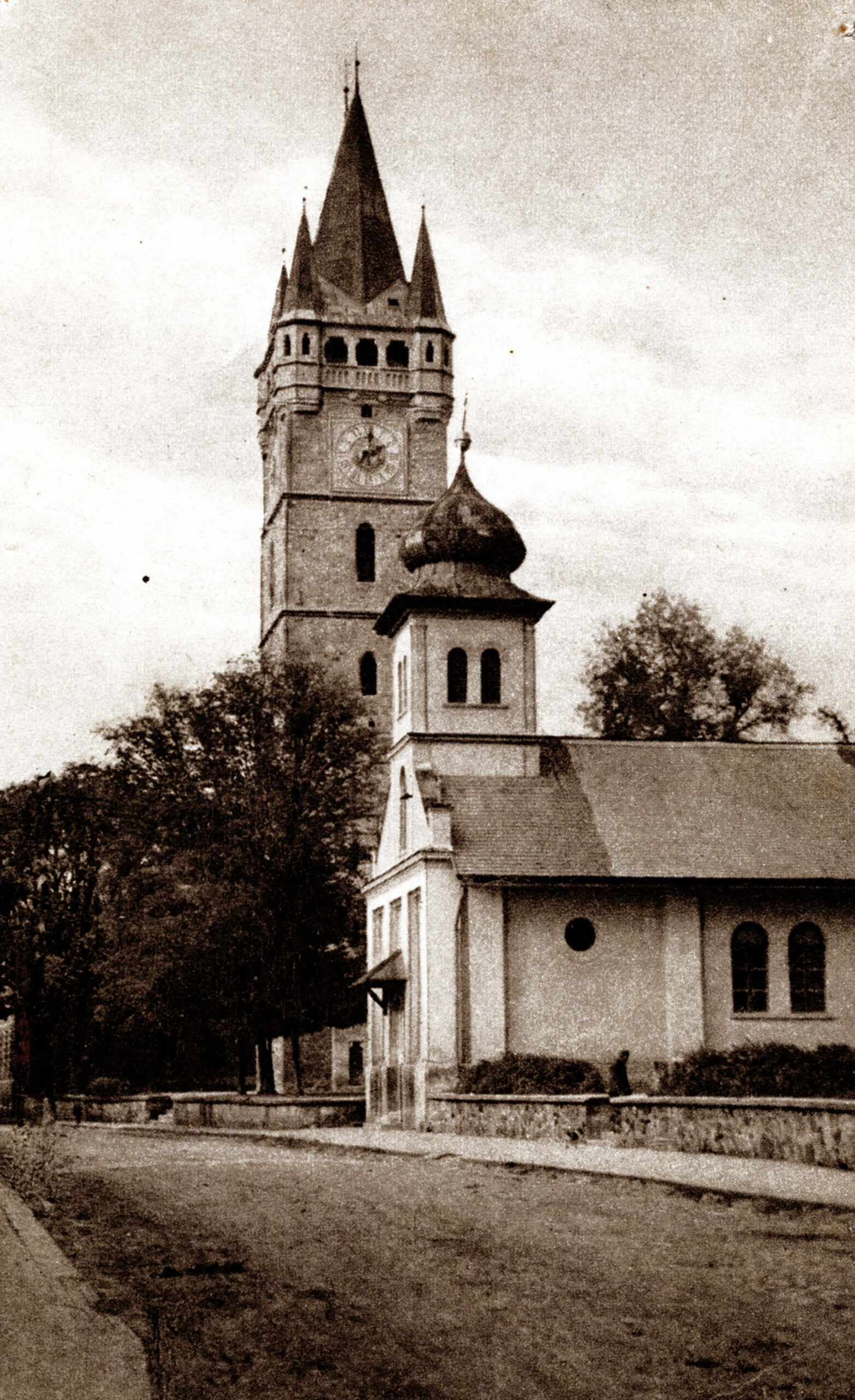 Biserica Sfântul Nicolae Baia Mare fotografie de arhivă secolul XX